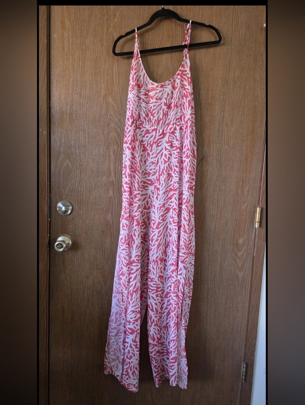 Michael Kors Bathing Suit Swimsuit Cover Up Jumpsuit Sheer Coral XS